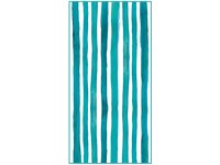 Turquoise Green Striped Beach Towel 160x80cm
