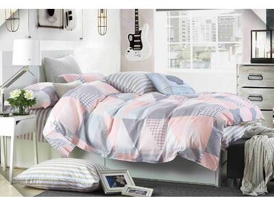 Luxton 100 Cotton Pastel Rio Quilt Cover Set Queen Or King